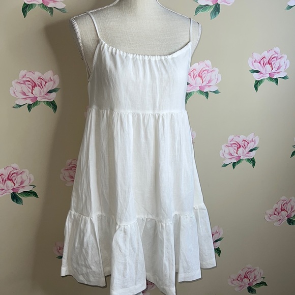 NIA Dresses Nia Linen Babydoll Slip Dress Y9 Poshmark